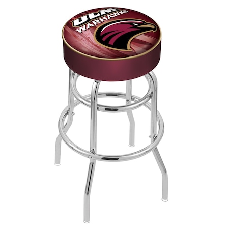 Holland Bar Stool Co 30" Louisiana-Monroe Cushion Seat, 2-Ring Chrome Swivel Bar Stool L7C130LA-Mon-D2